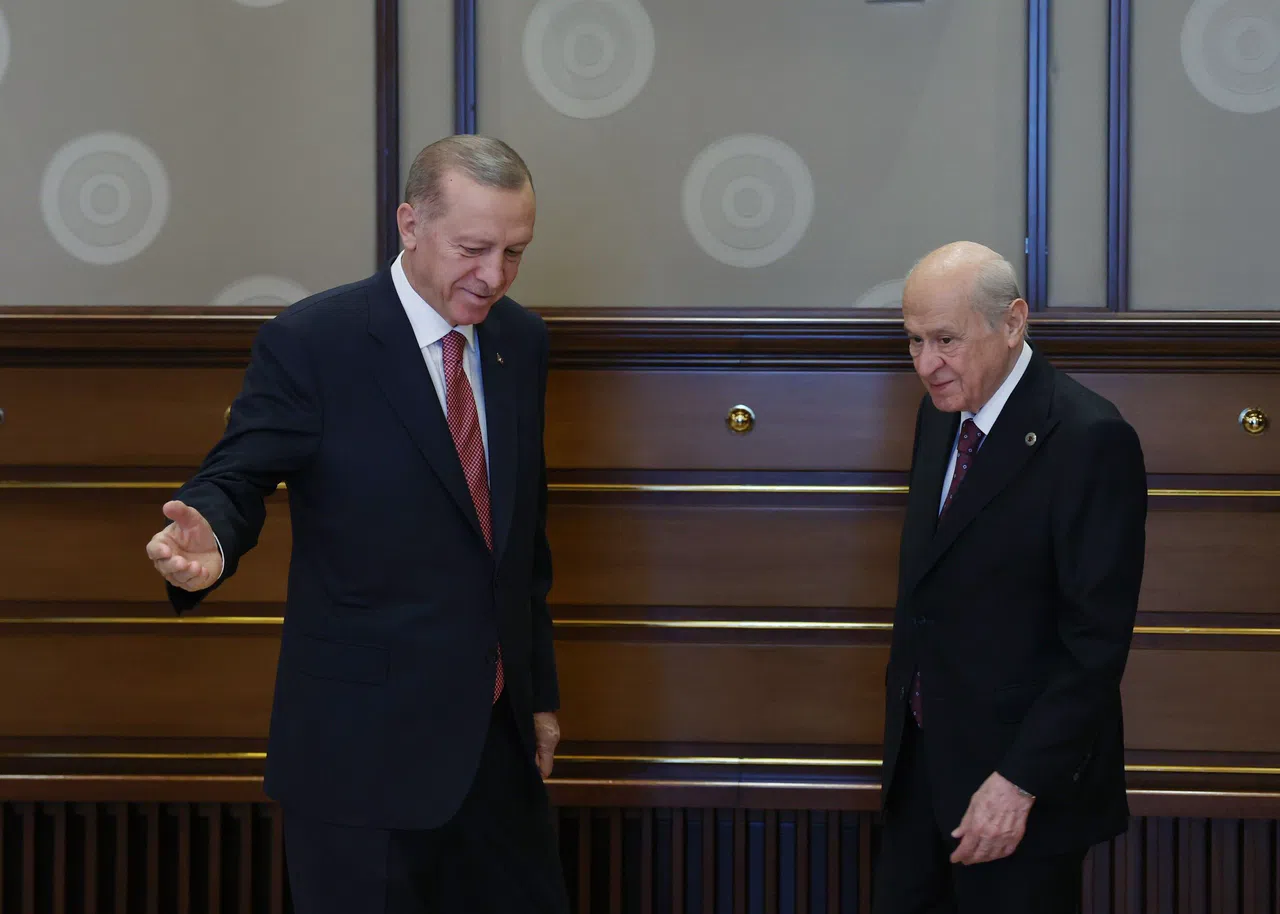 Cumhurbaşkanı Erdoğan, MHP Genel Başkanı Bahçeli’yi kabul etti