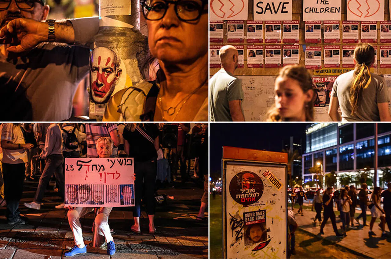 İsrail'de 'Çocuklarımızı eve getirin' protestosu