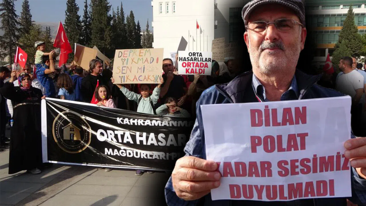 Kahramanmaraş’ta orta hasarlı bina mağdurları haklarını aramaya devam ediyor