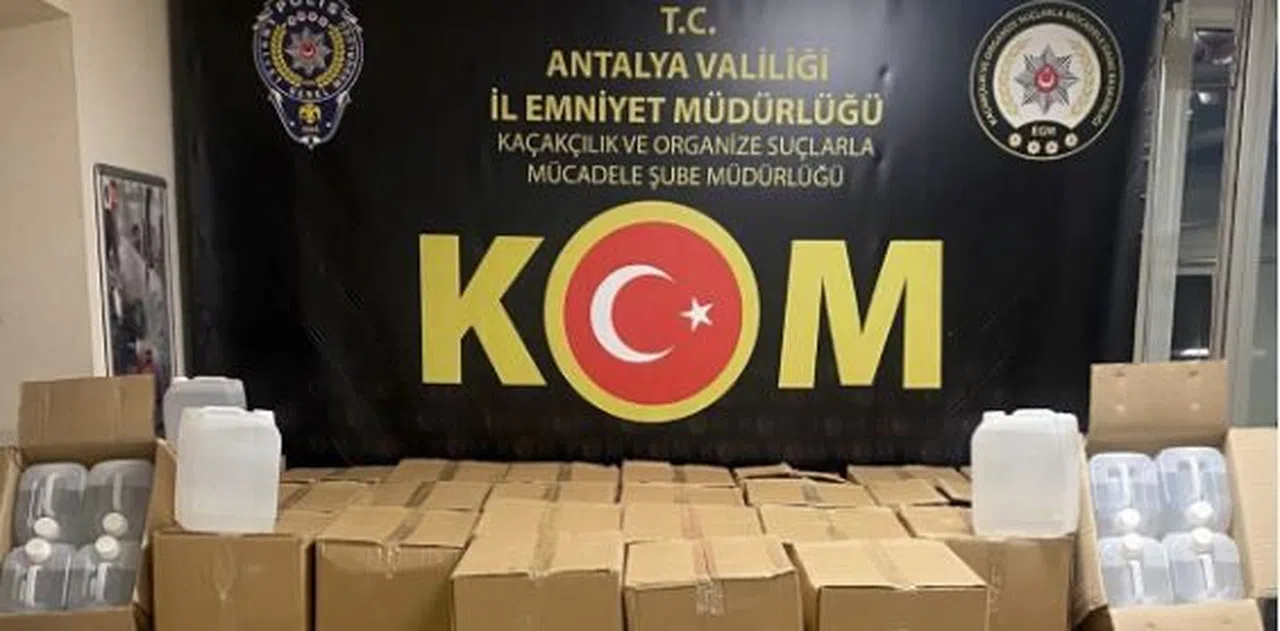 7 bin litre kaçak alkol yakalandı