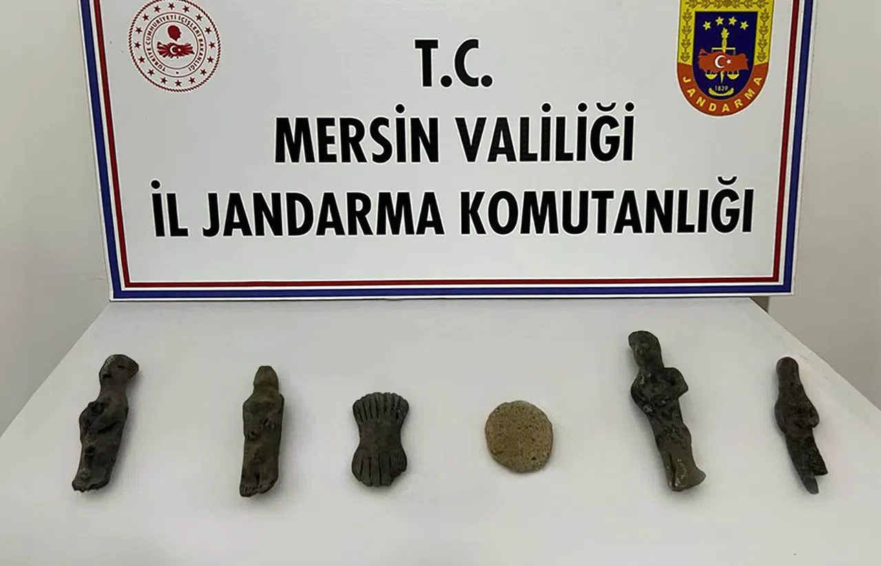 Mersin'de evinde tarihi eser bulunan şüpheli gözaltına alındı