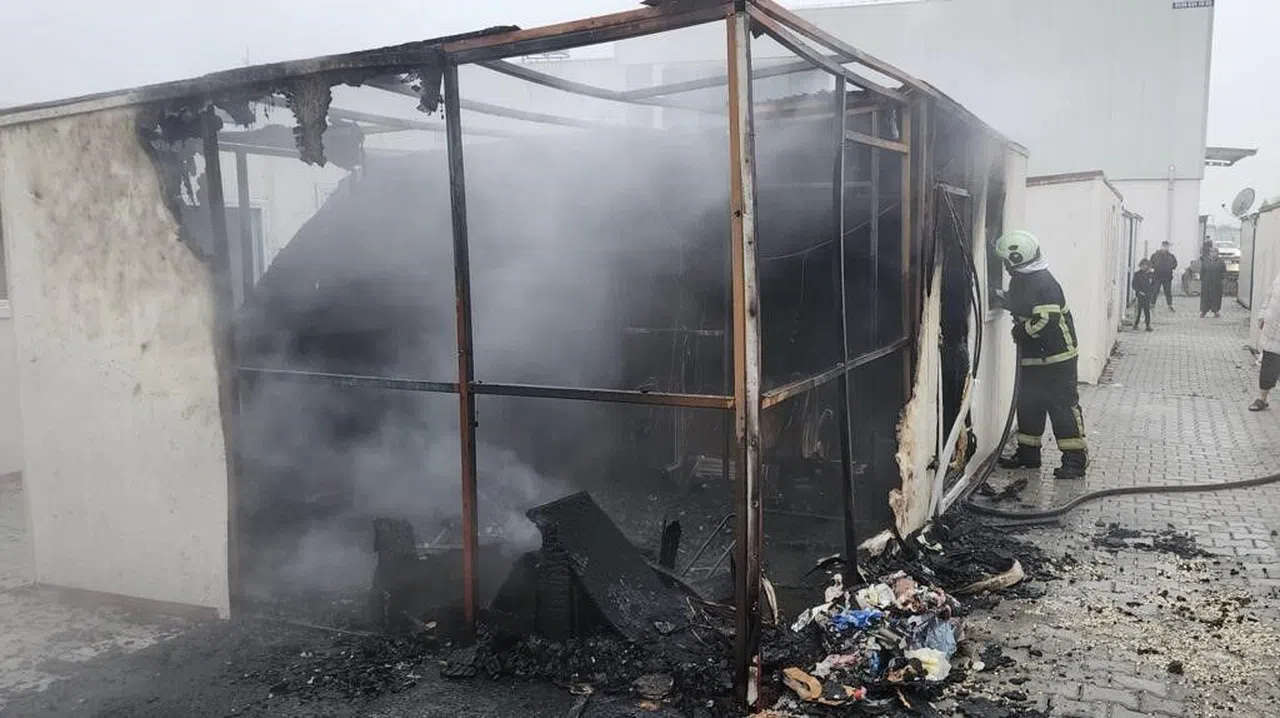 Hatay’da konteyner da yangın