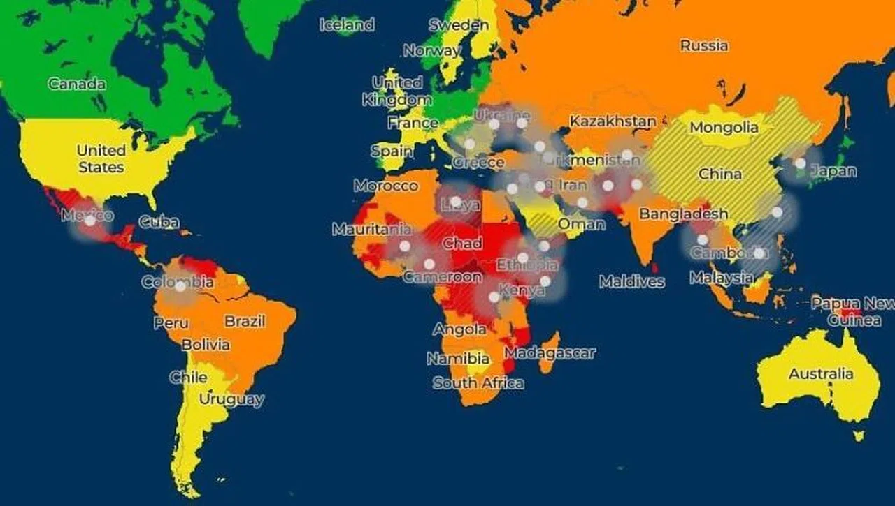 Dünyanın En Güvenli ve En Tehlikeli Ülkeleri: Turistler İçin Risk Haritası