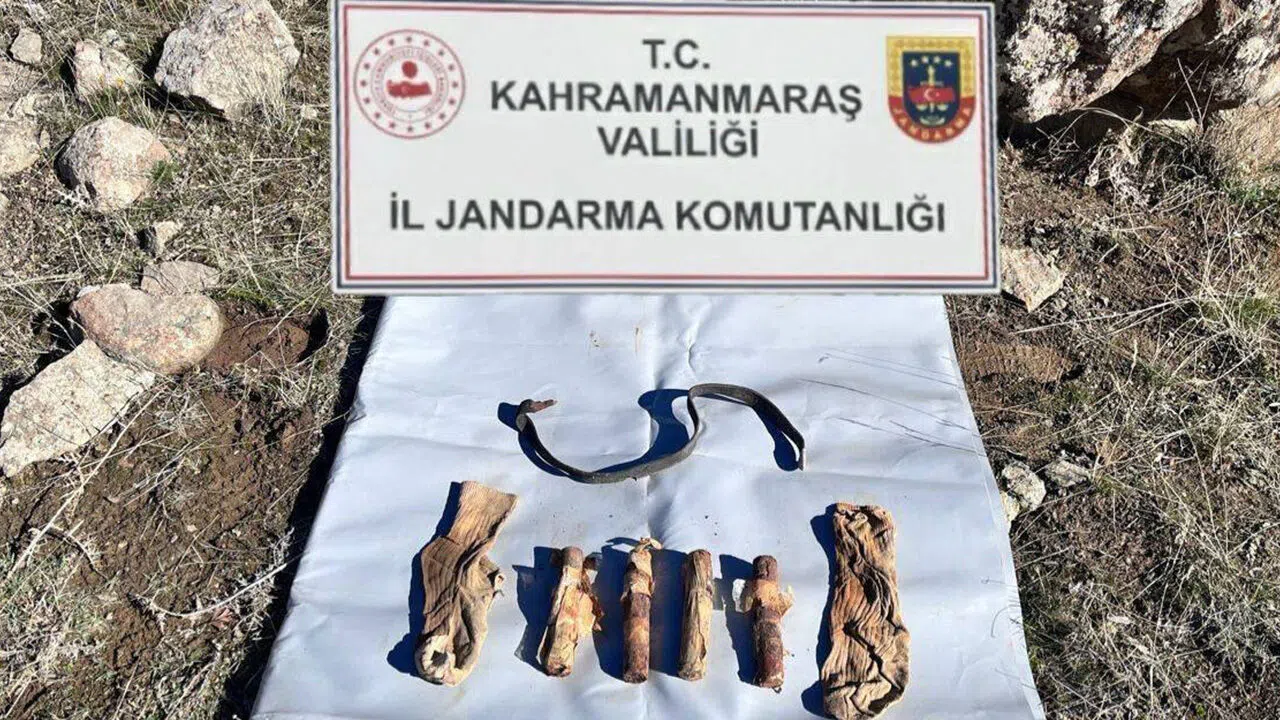 Kahramanmaraş’ta PKK’ya ait malzemeler ele geçirildi
