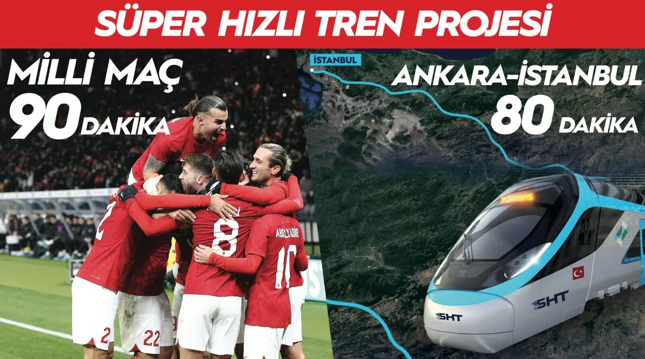 "Maç 90, Ankara-İstanbul 80 dakika"