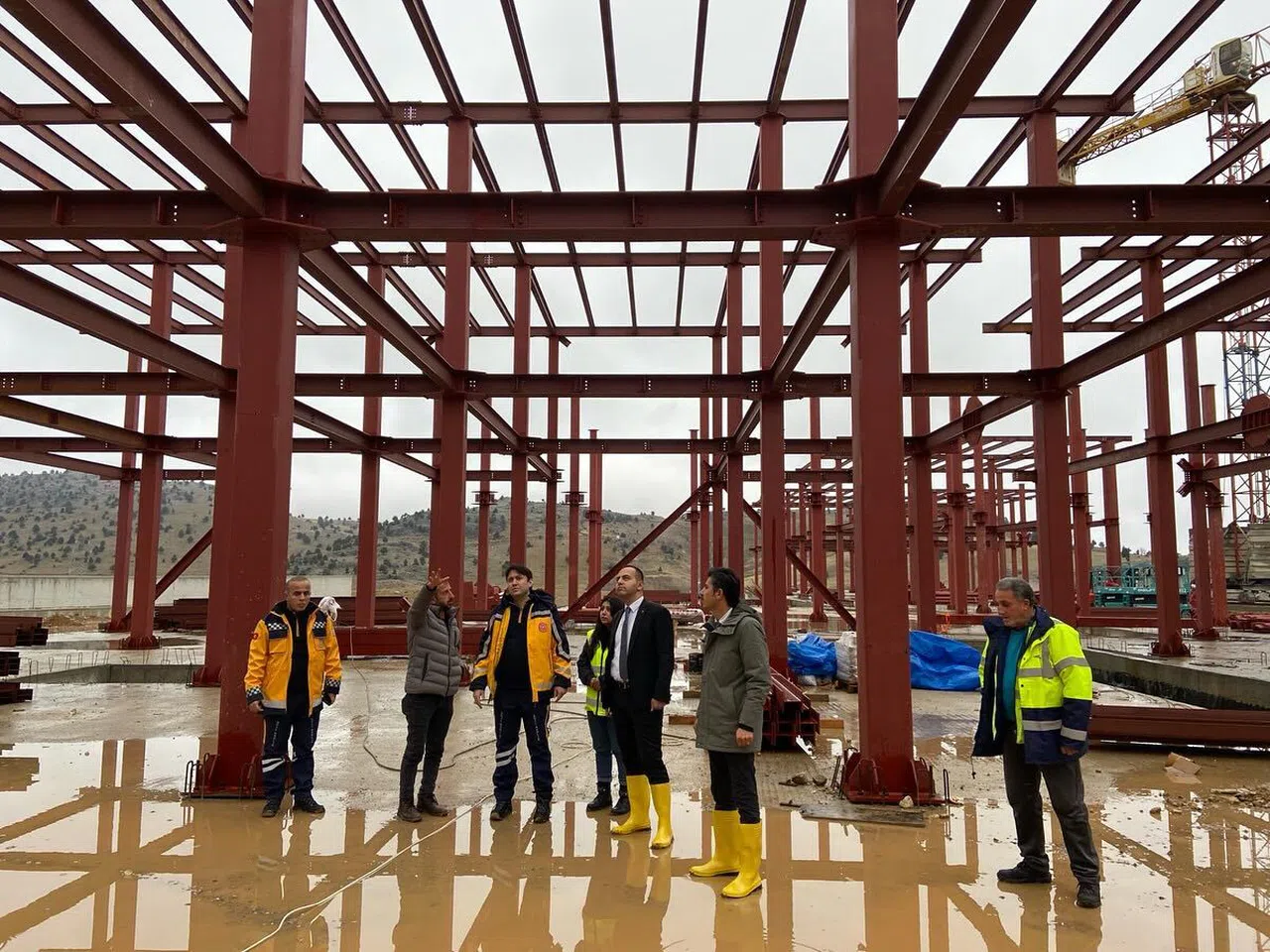 Nurhak’taki acil durum hastanesi hızla yükseliyor