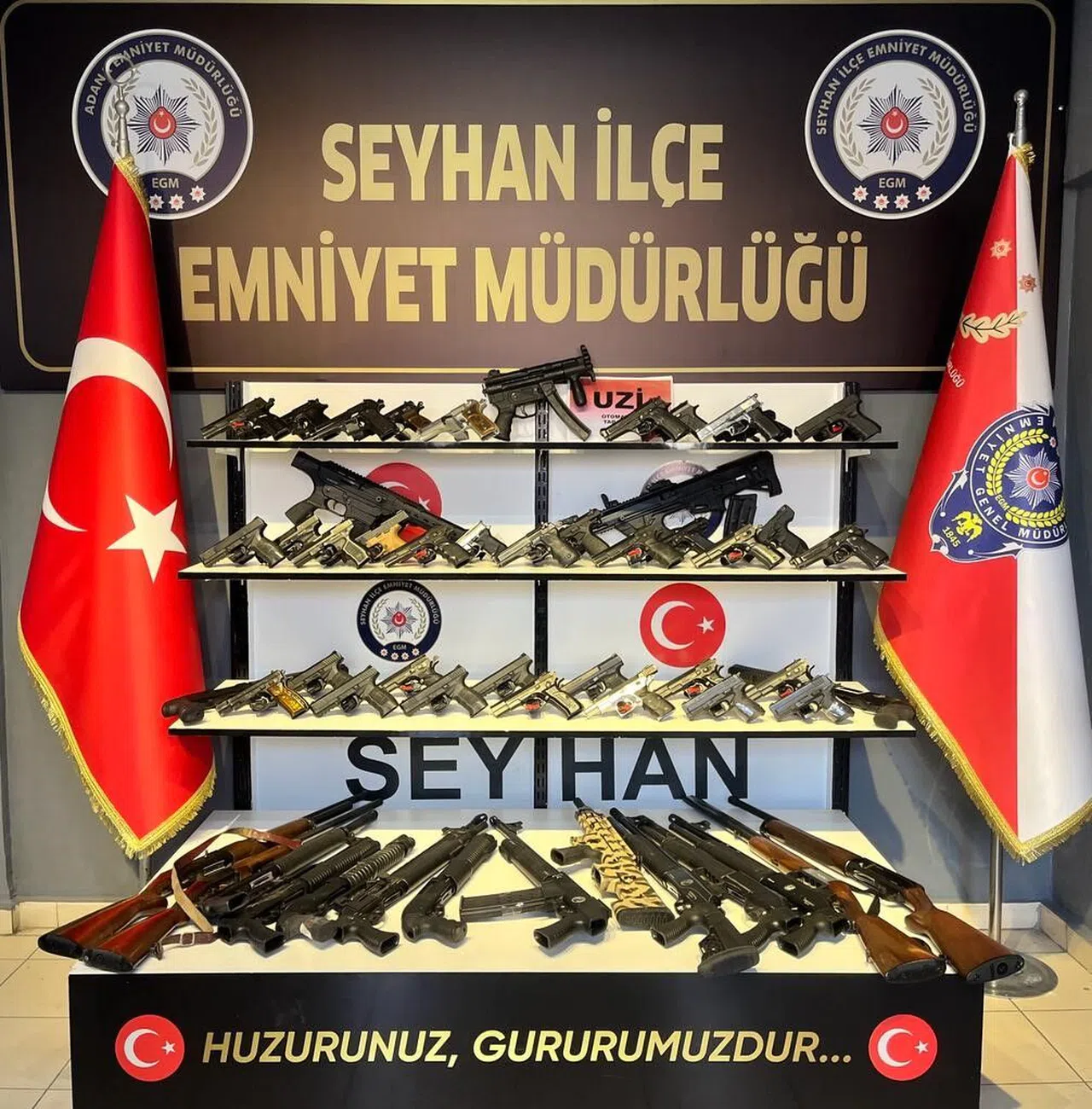 60 ruhsatsız silah ele geçirildi, 10 kişi tutuklandı  