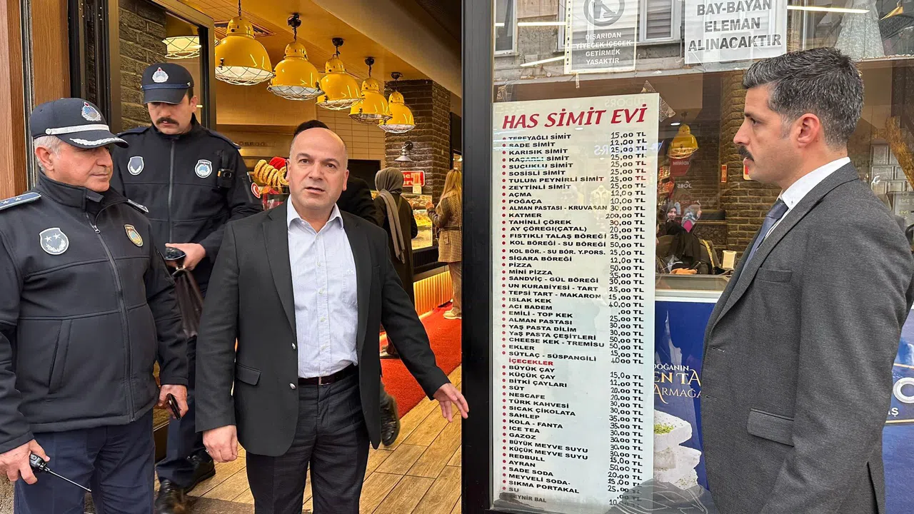 Zabıta ekiplerinden fiyat etiketi denetimi 