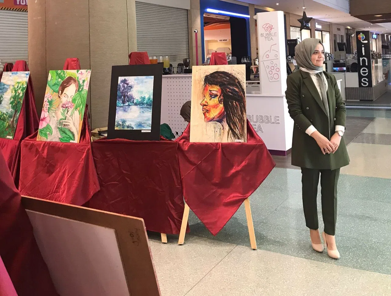 Kahramanmaraş'ta 'geri dönüşümden sanata' resim sergisi