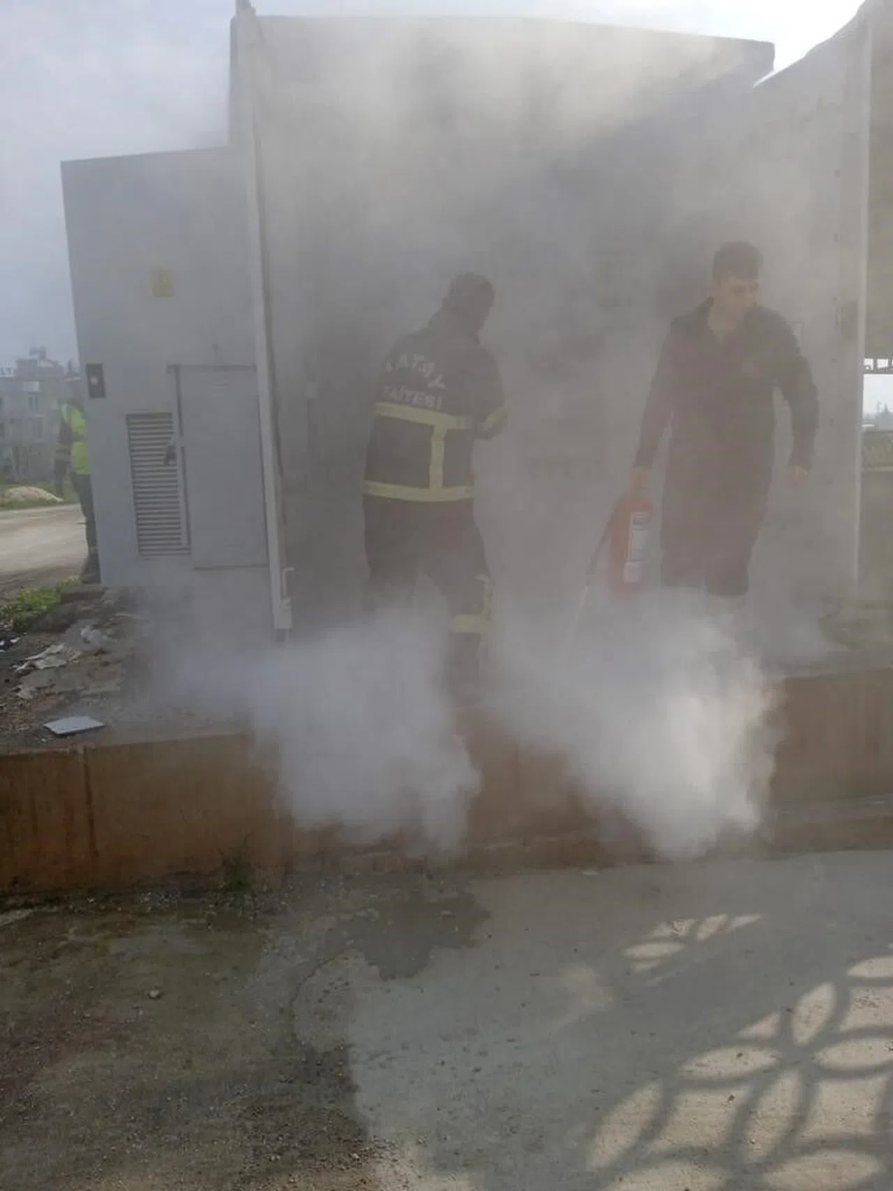 Çıkan trafo yangınına itfaiye müdahale etti  