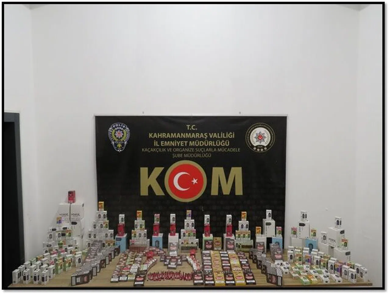 Kahramanmaraş’ta gümrük kaçağı ürünler ele geçirildi