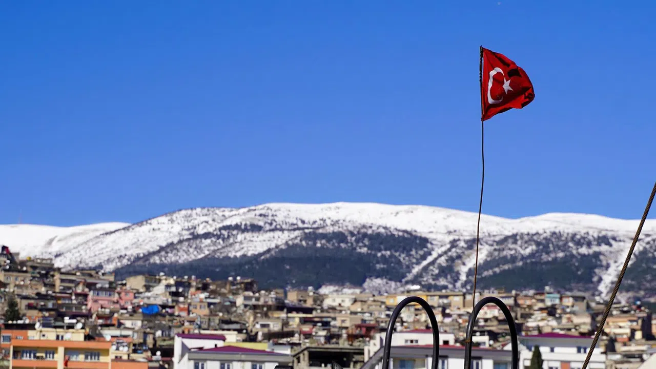 Kahramanmaraş’ta Ahir Dağı’nın kar manzarası