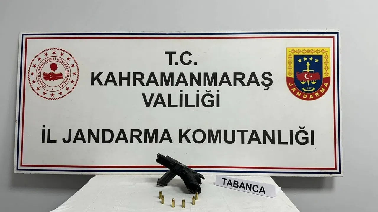 Kahramanmaraş’ta şahsın üzerinde ruhsatsız tabanca çıktı