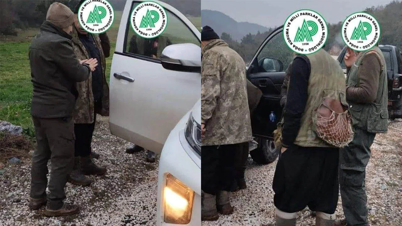Kahramanmaraş’ta kaçak avlanan 2 kişi yakalandı