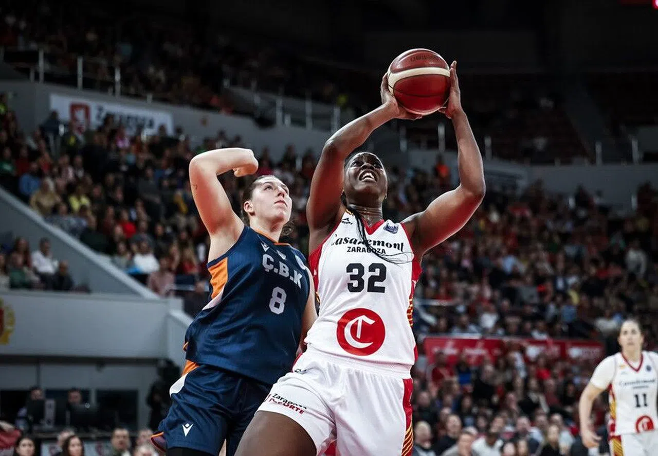 FIBA Kadınlar Avrupa Ligi: Casademont Zaragoza: 57 - ÇBK Mersin: 56  