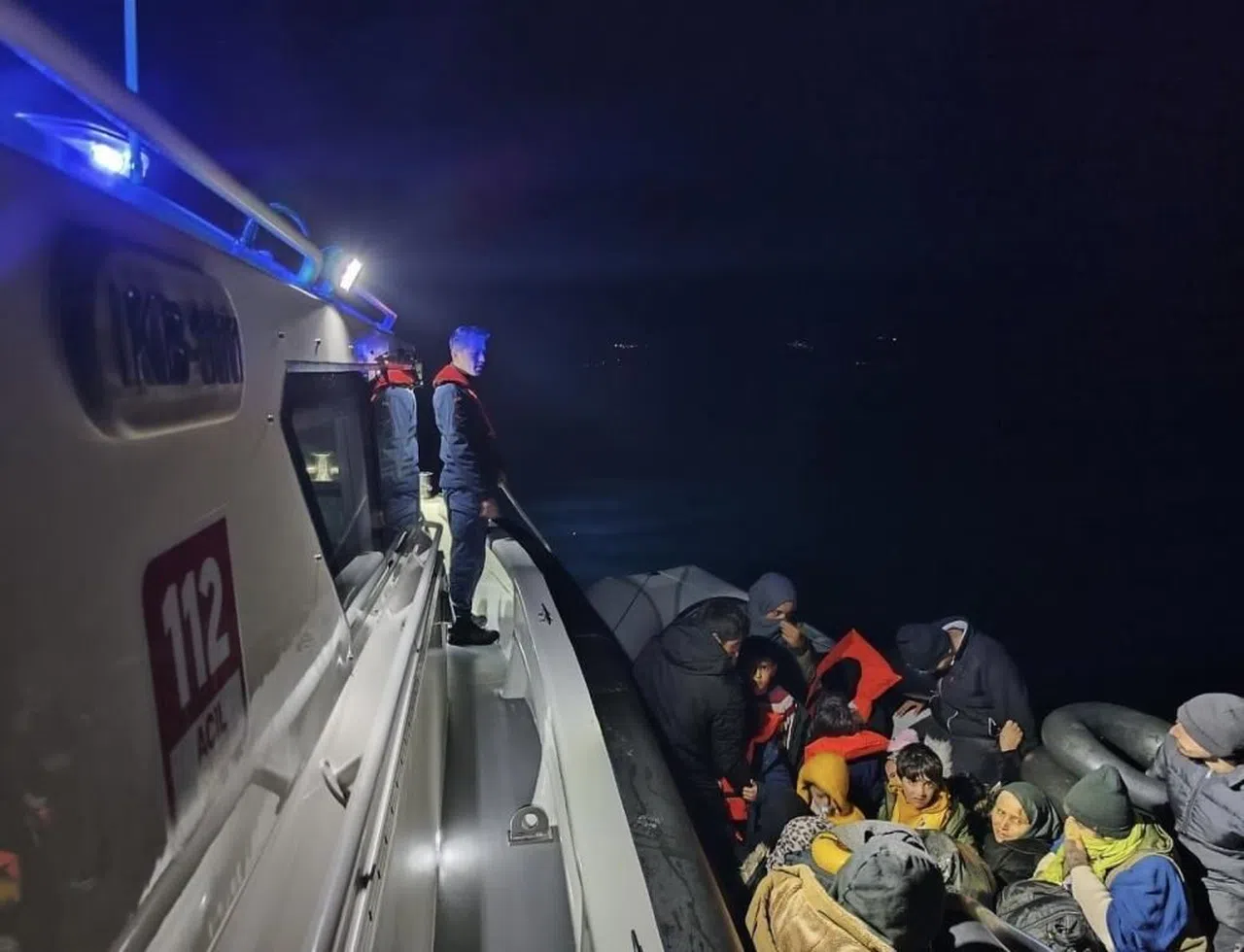 14’ü çocuk, 42 kaçak göçmen yakalandı