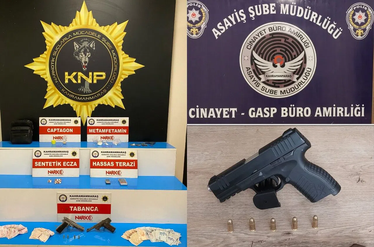 Kahramanmaraş'ta yapılan operasyonlarda 70 kişi tutuklandı