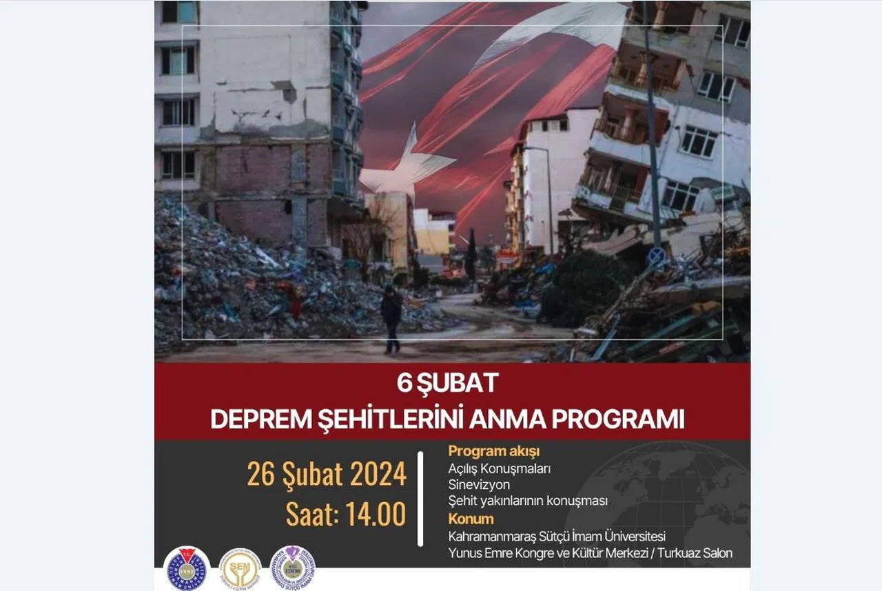 Deprem Şehitleri KSÜ’de Anılacak