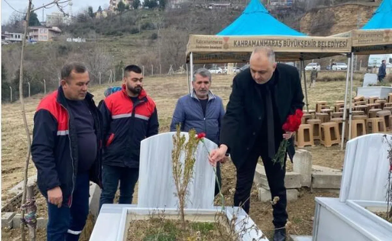 Gökşen, Andırın'da deprem şehitlerini andı
