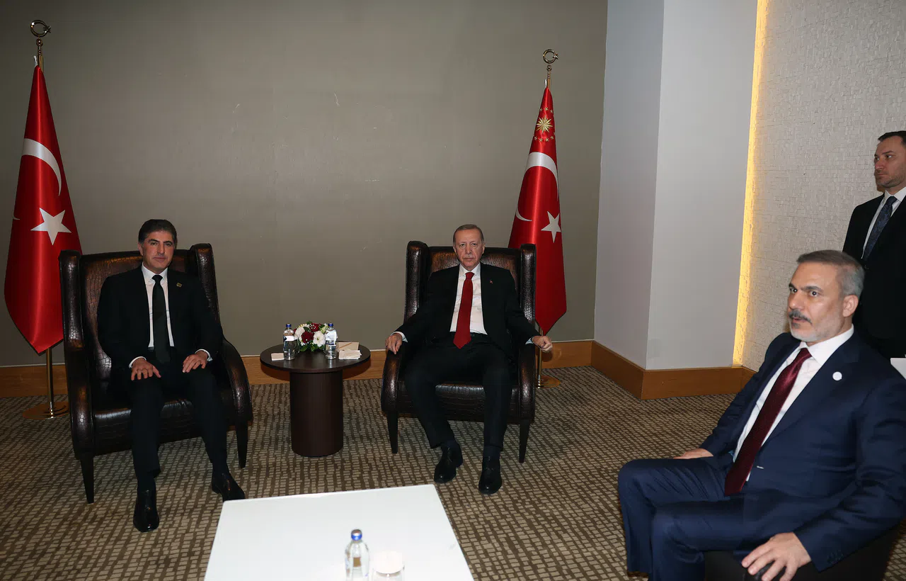 Cumhurbaşkanı Erdoğan, IKBY Başkanı Barzani ile görüştü