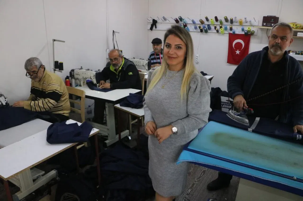 Afetzede kadının konteyner iş yerinde 7 kişiye ekmek kapısı oldu  