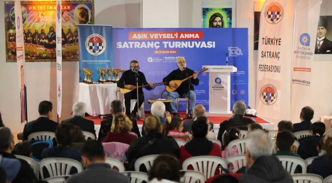 Aşık Veysel’i Anma Satranç Turnuvası düzenlendi