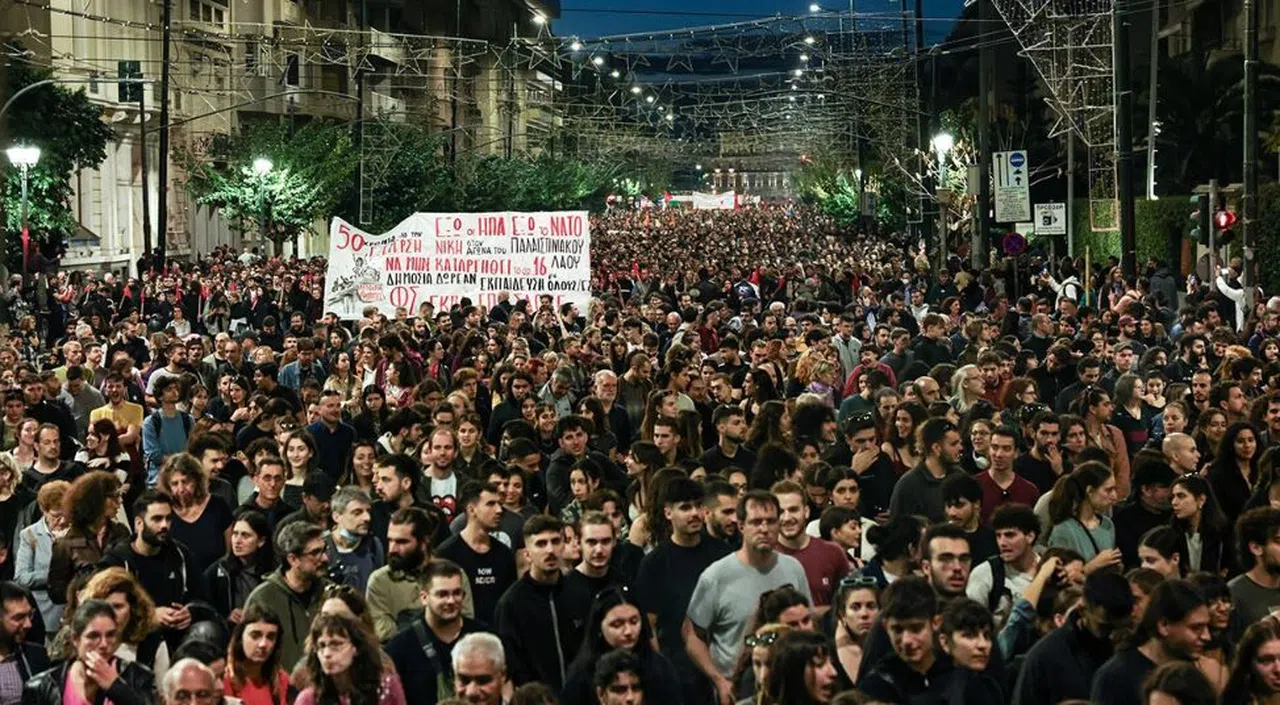 Atina'da ABD Büyükelçiliğine yürüdü