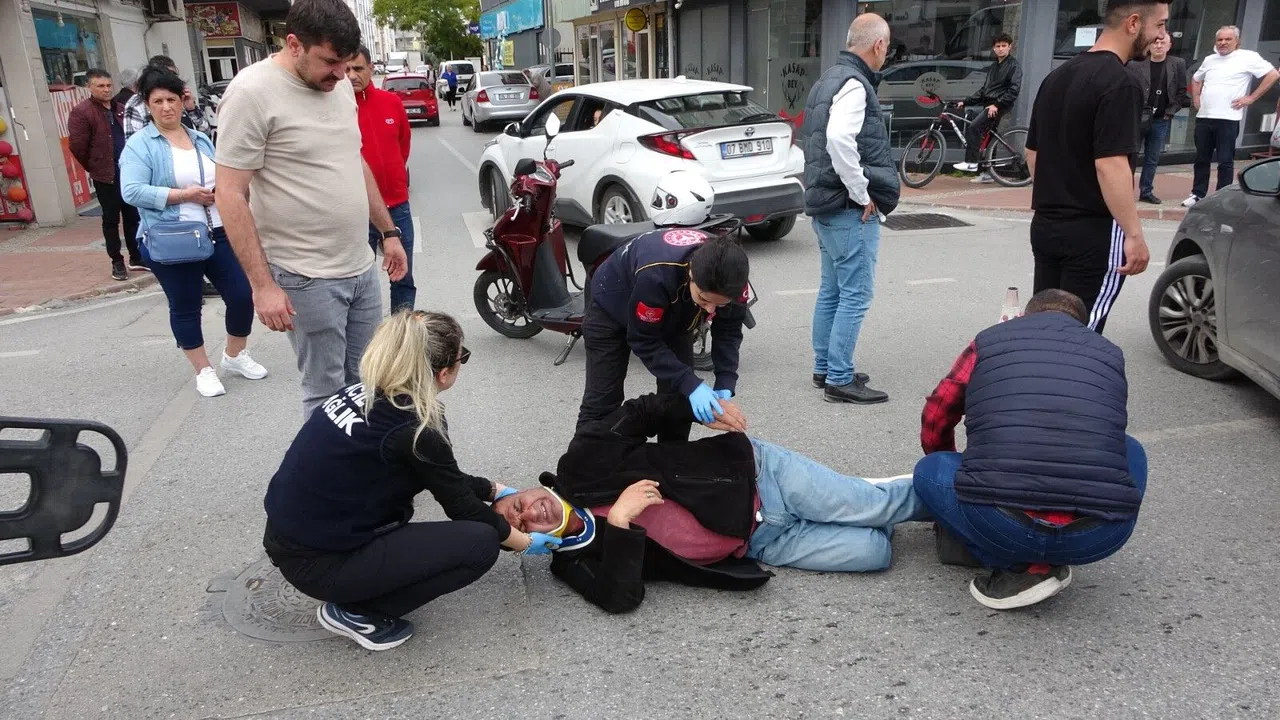 Yaralı motosikletçinin acısı eski kazadan