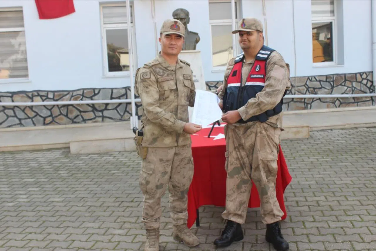 Down sendromlu İsmail, bir günlüğüne asker oldu