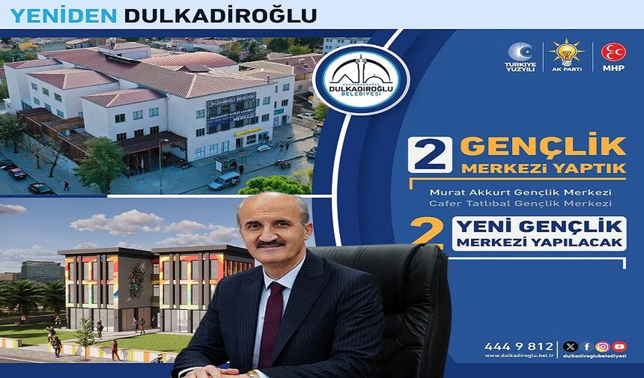 Dulkadiroğlu’na 2 Yeni Gençlik Merkezi