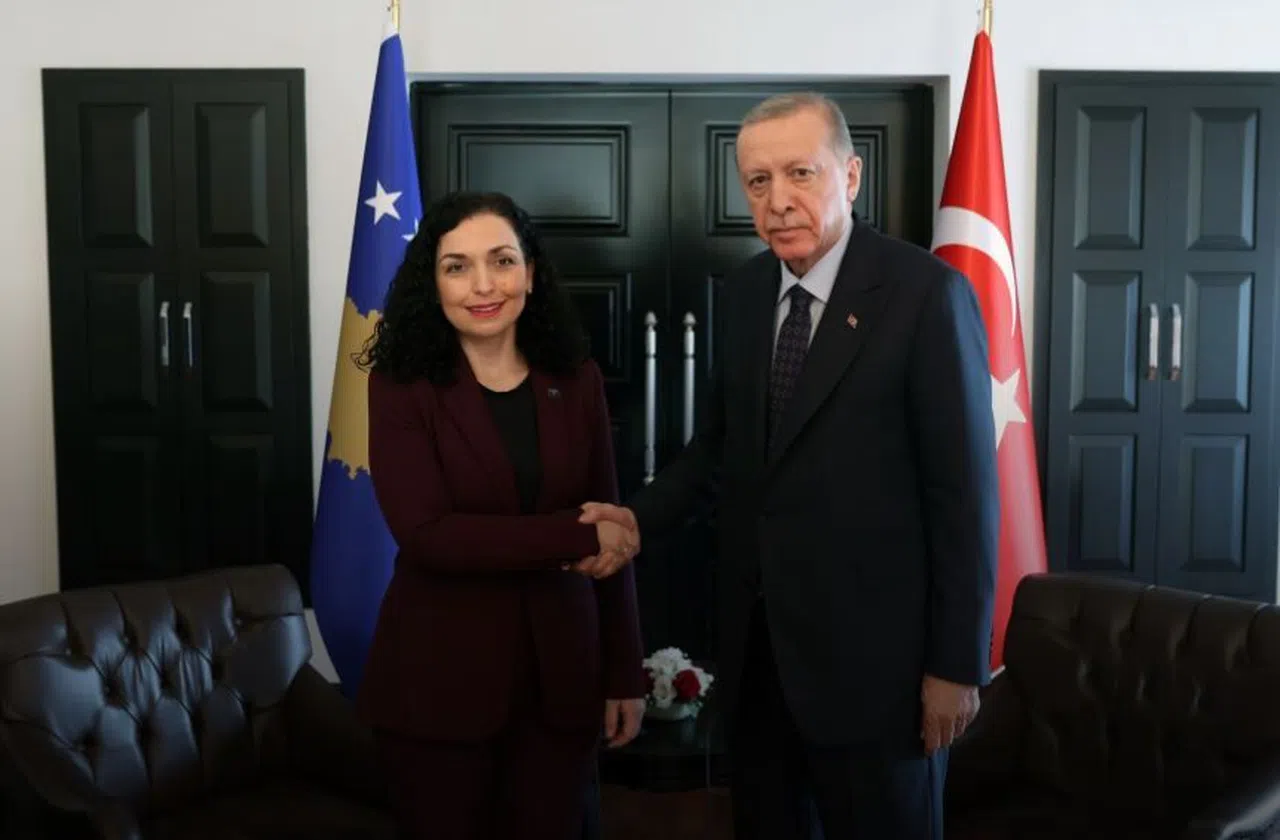Erdoğan, Kosova Cumhurbaşkanı Osmani ile görüştü