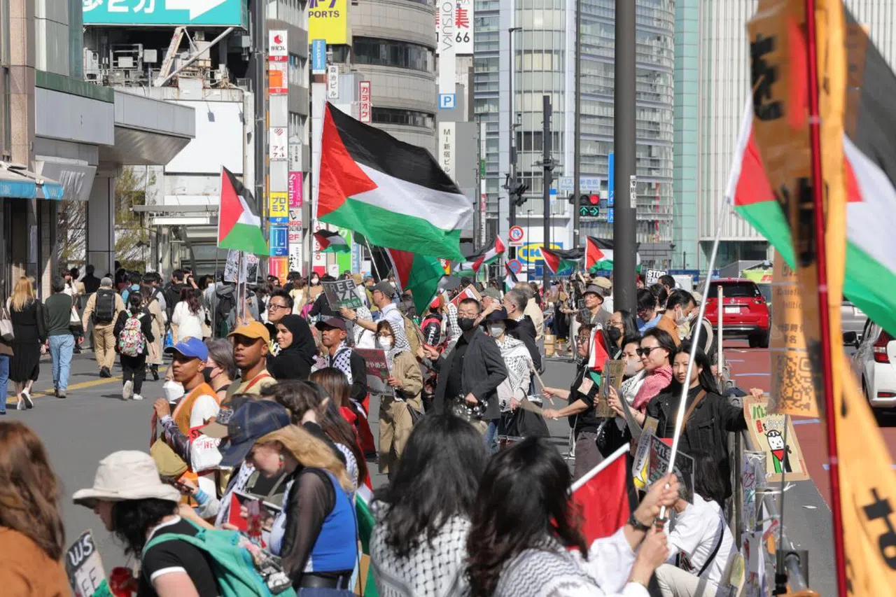 Japonya'da "Gazze'ye destek" gösterisi