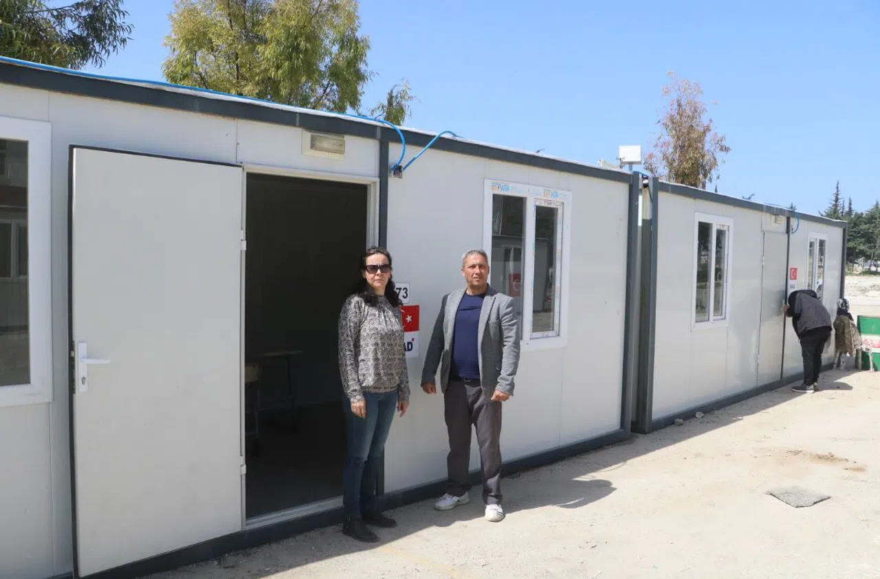 Hatay'da 96 konteyner seçim alanı kuruldu