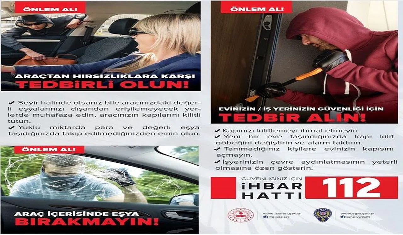 Polisten vatandaşlara hırsızlık uyarısı  