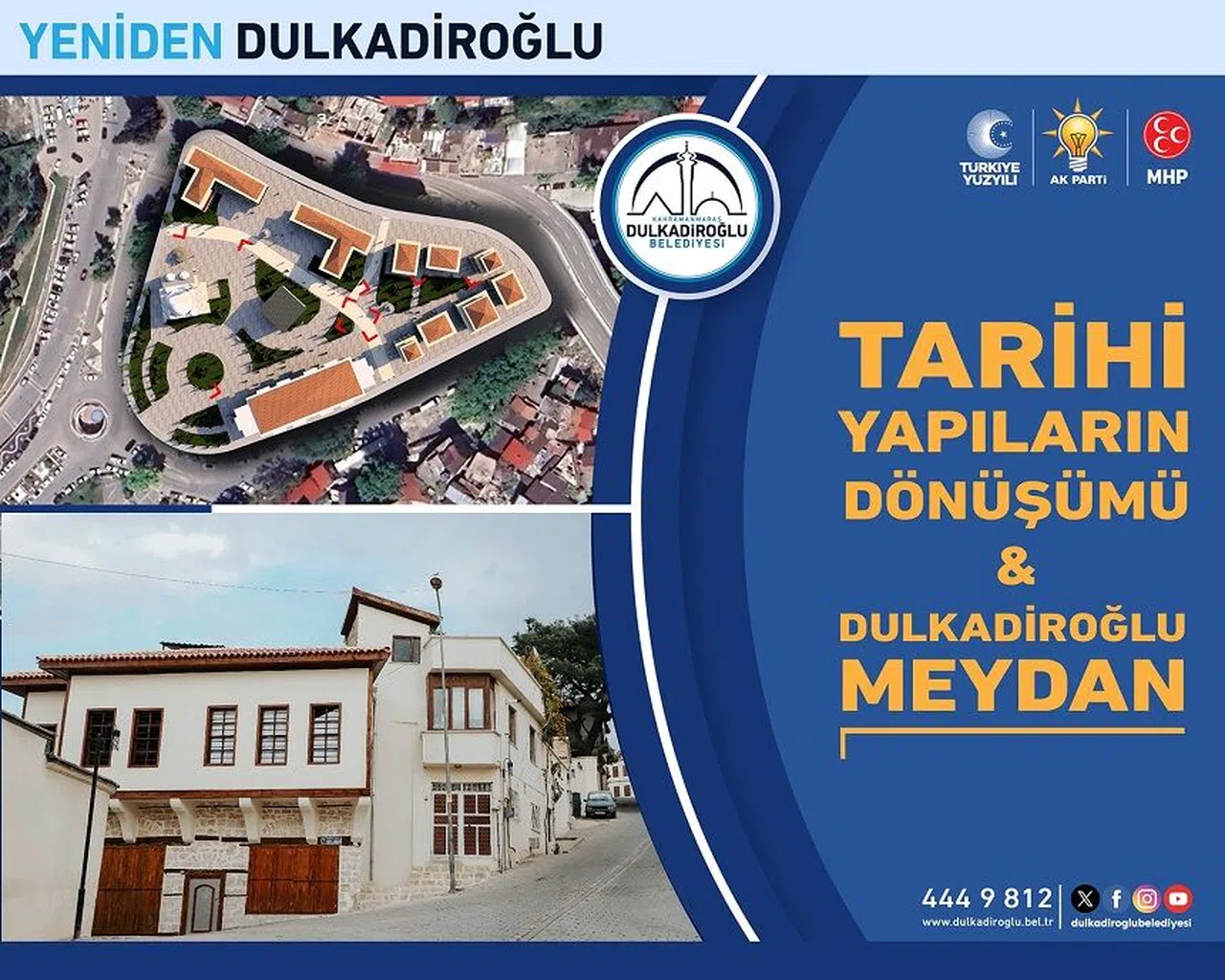 Dulkadiroğlu’na Tarihi Meydan Projesi