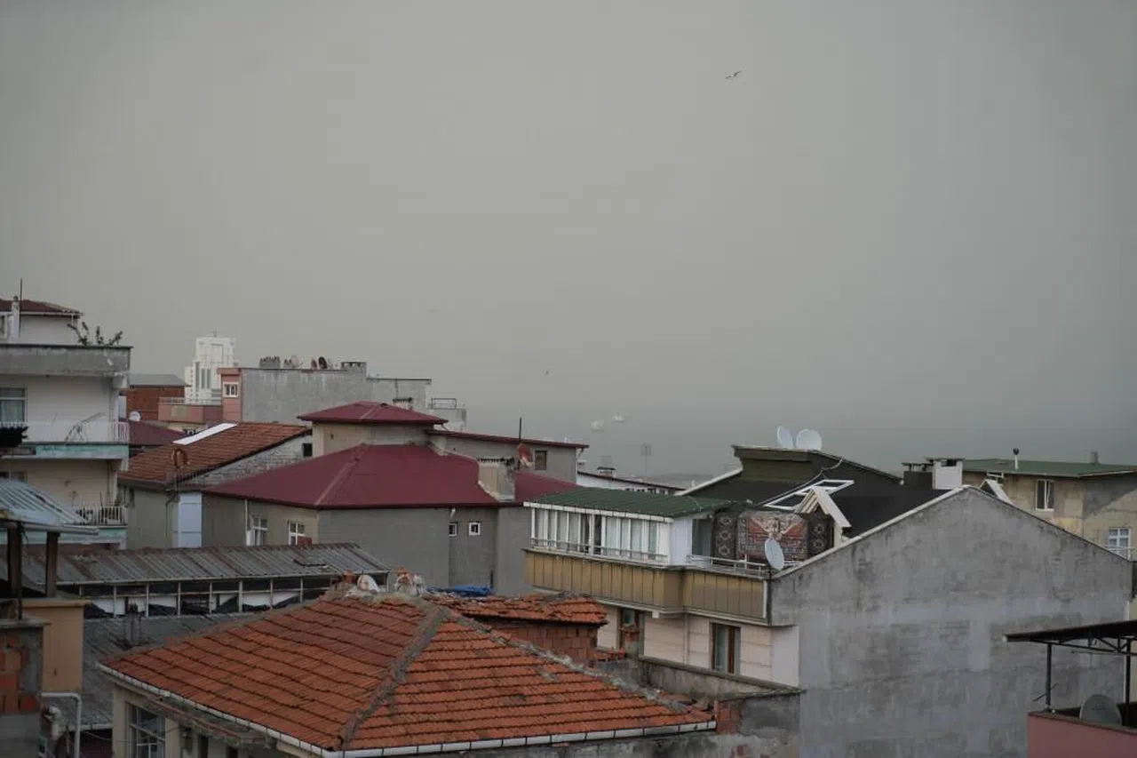 Samsun'da hava kalitesi düştü, çamur yağdı