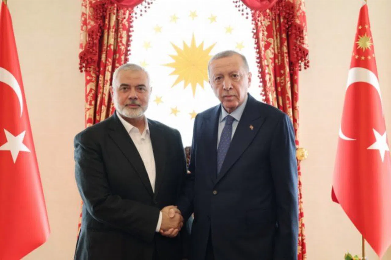 Cumhurbaşkanı Erdoğan Haniye'yi kabul etti