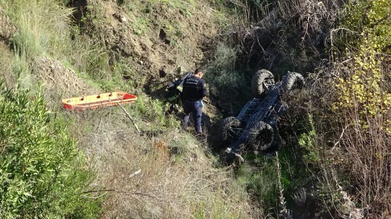 ATV, 15 metreden uçtu: 1 ölü, 1 yaralı