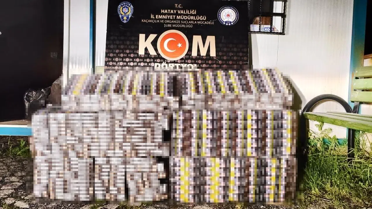 3 bin paket kaçak sigara ele geçirildi