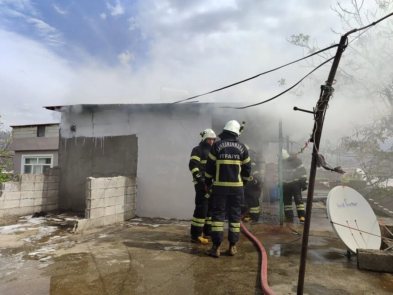 Kahramanmaraş’ta ikamet yangını  