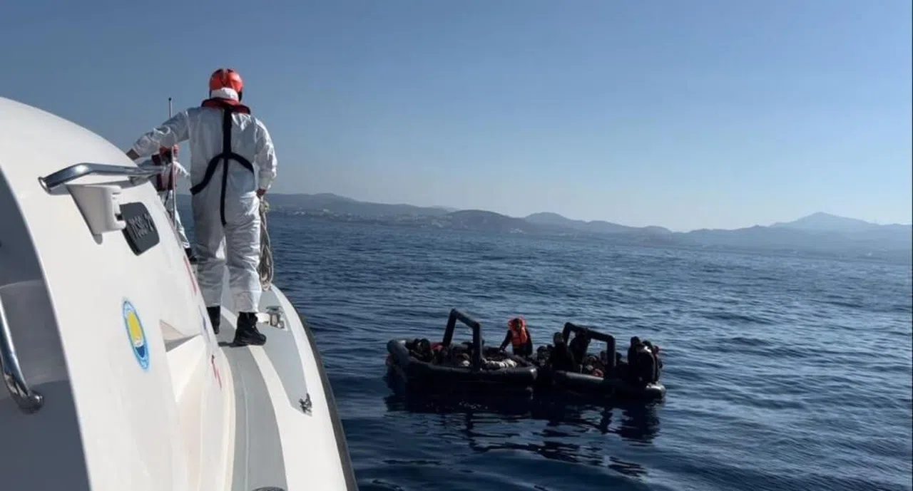 1 günde 68 düzensiz göçmen kurtarıldı