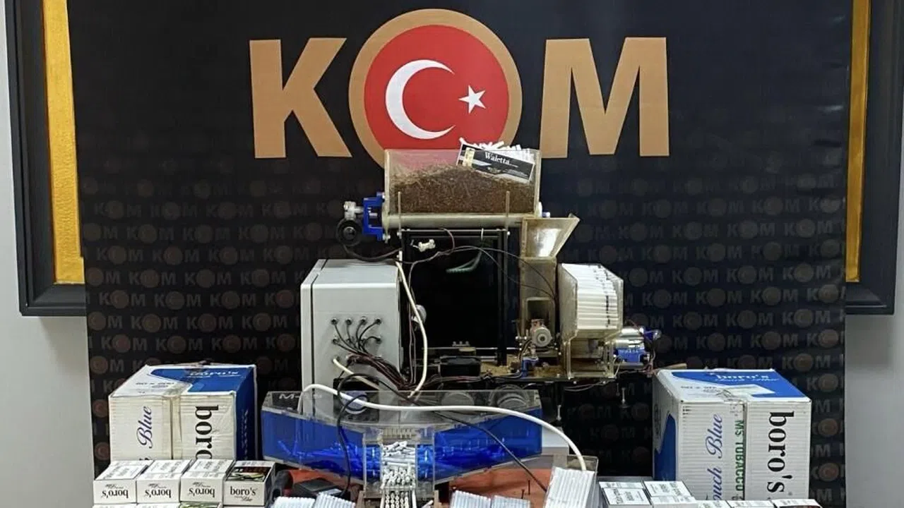 Çok sayıda kaçak makaron ele geçirildi