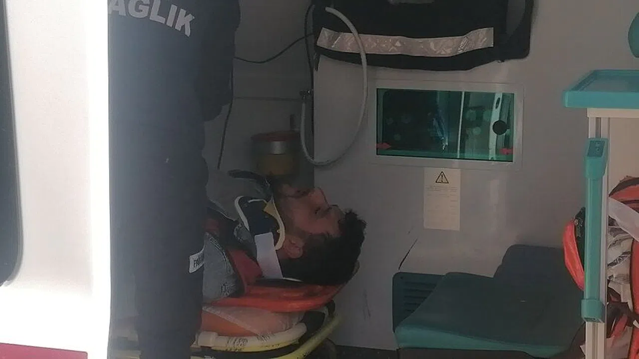 Motosiklet sürücüsü ölümden döndü  