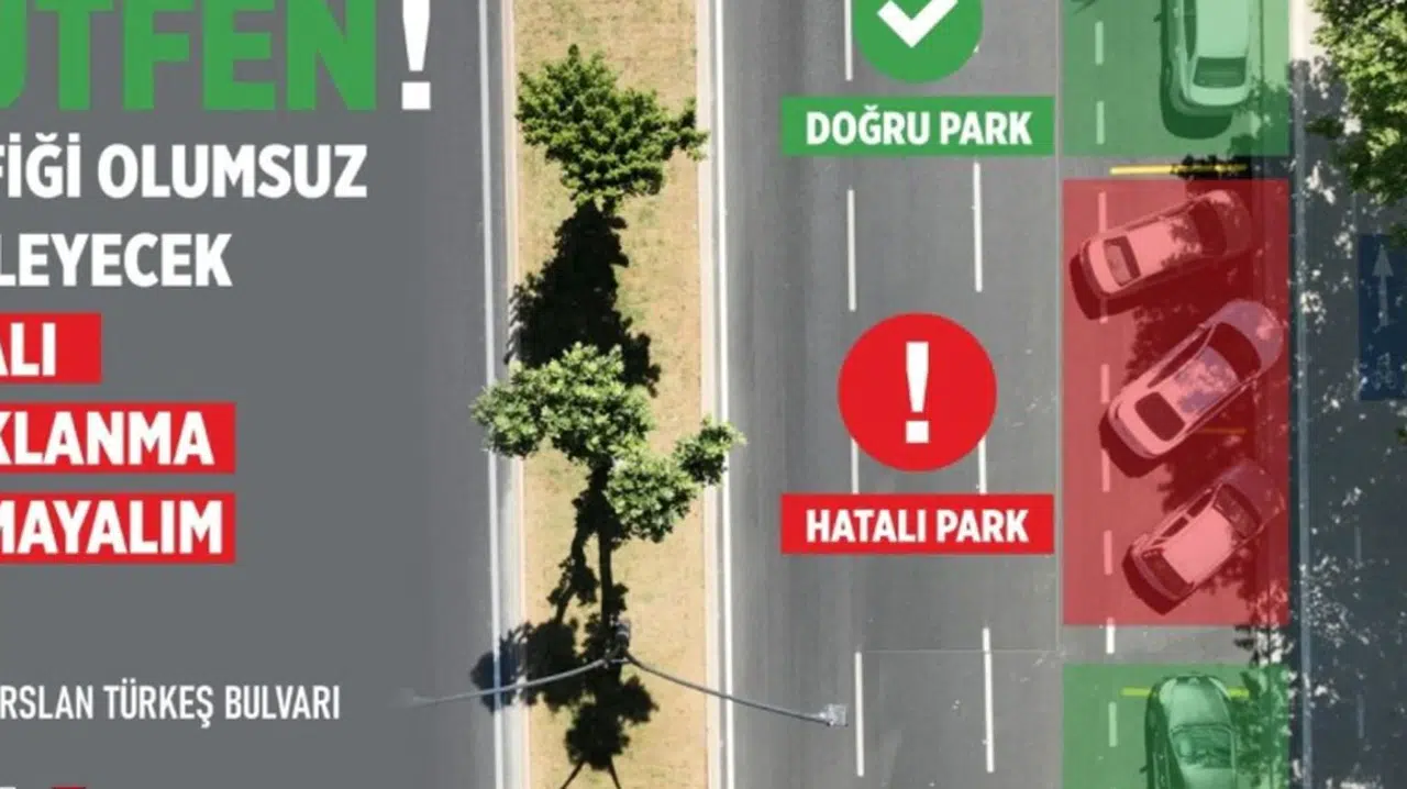 Binevler Bölgesinde Yatay Parklanmaya Dikkat!