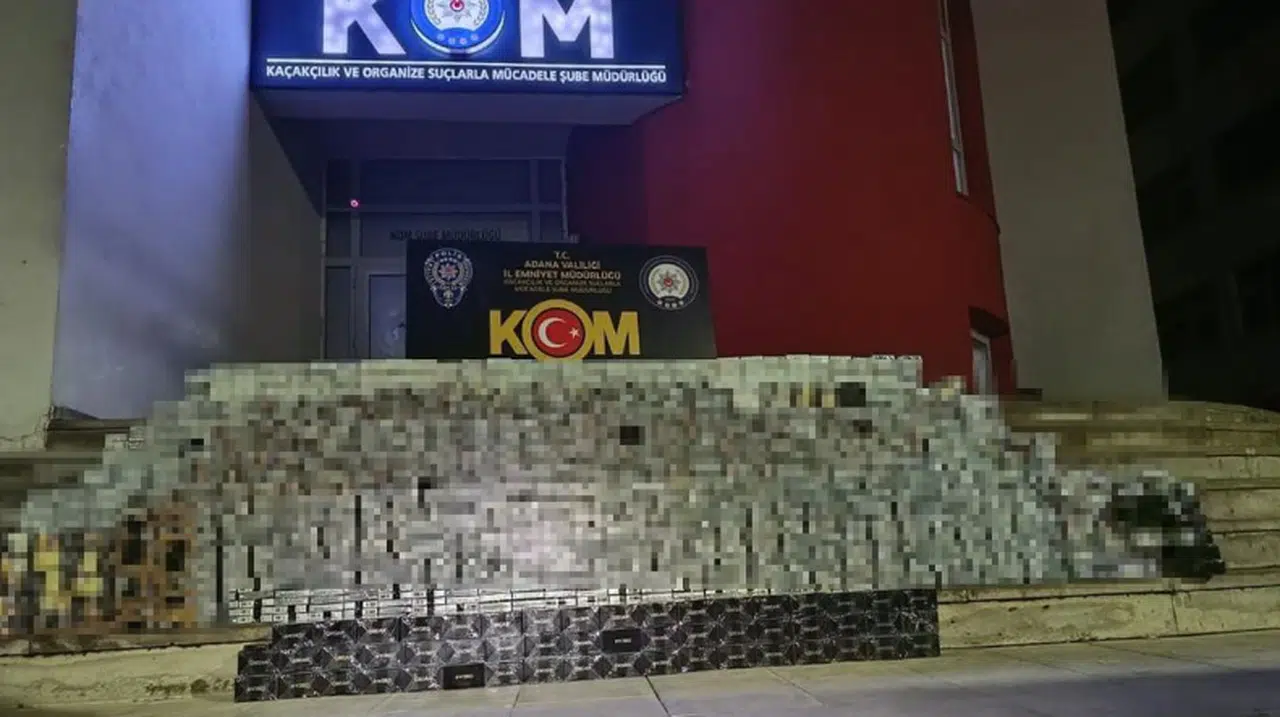 Adana’da 11 milyon 361 adet doldurulmuş sigara yakalandı