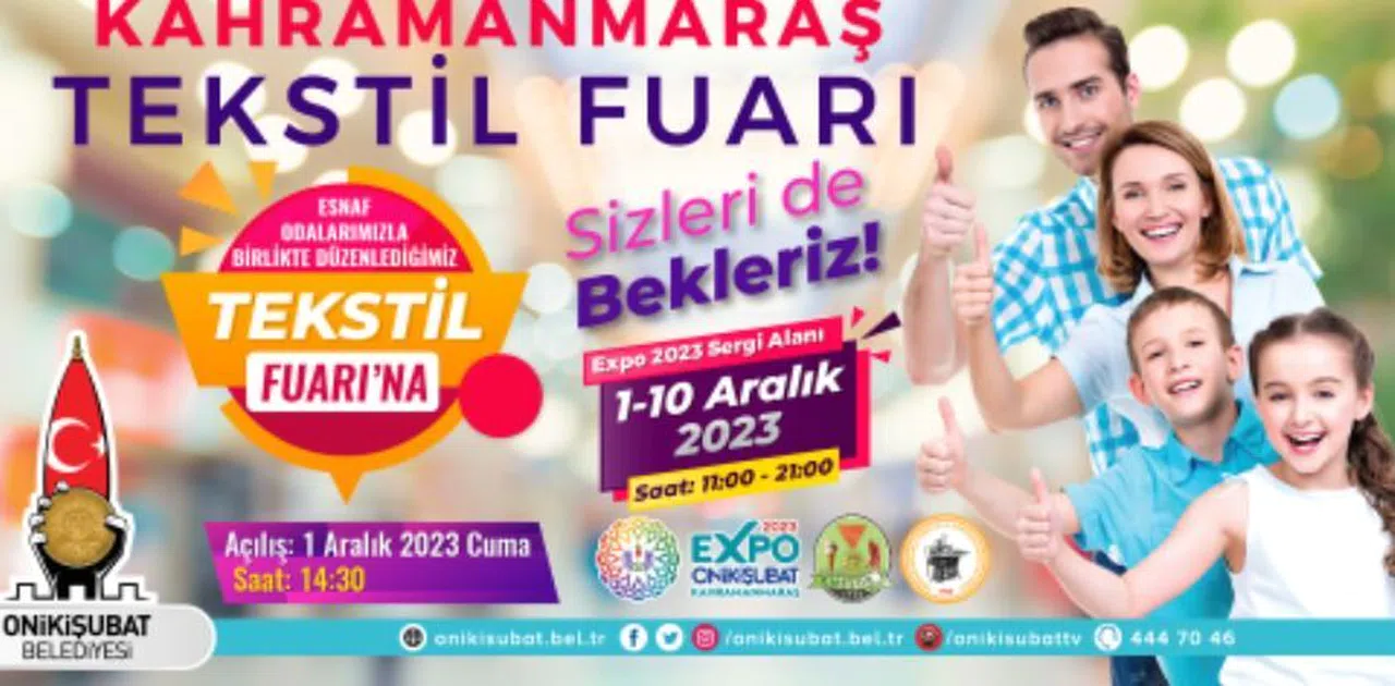 Kahramanmaraş Tekstil Fuarı, EXPO 2023’de kapılarını açıyor