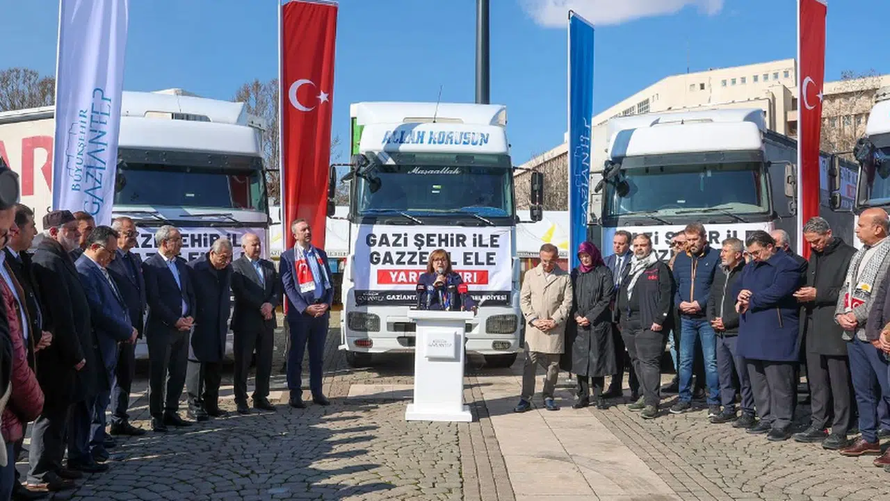 Gaziantep’ten Gazze'ye 5 tır insani yardım