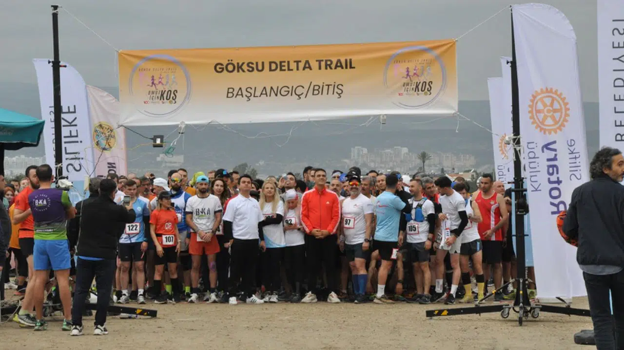 Göksu Deltası Kuş Cennetinde 5 ülkeden 500 sporcu koştu
