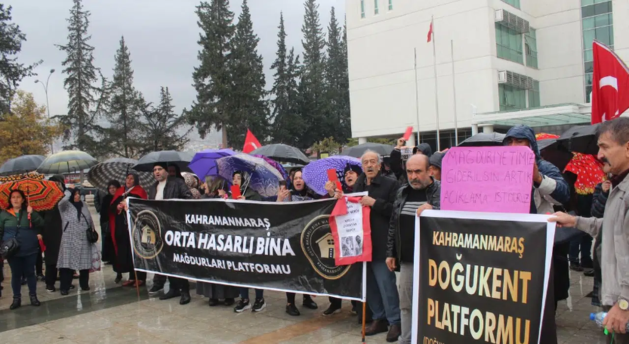 Kahramanmaraş'ta 'orta hasarlı mağdurları' yağmur durduramadı