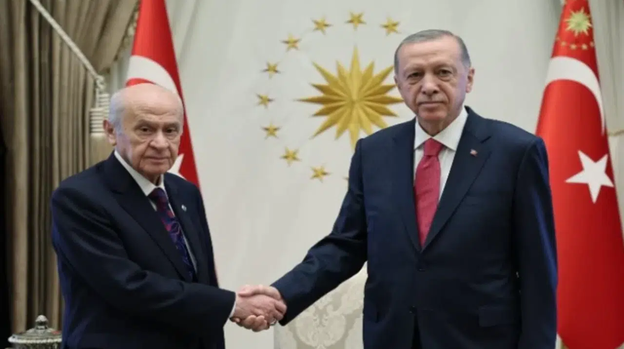 Külliyede Erdoğan-Bahçeli görüşmesi